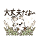 シーズー犬【草花と一緒】2024（個別スタンプ：24）