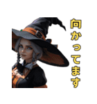 仮装女子ハロウイン編②～魔女の待ち合わせ（個別スタンプ：20）