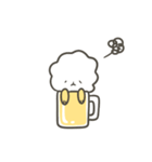 ゆるカワ ビール＋犬（個別スタンプ：4）