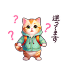 待ち合わせ パーカーねこ 日常 毎日（個別スタンプ：25）