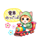 待ち合わせ パーカーねこ 日常 毎日（個別スタンプ：31）