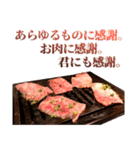 猛烈に感謝する焼肉（個別スタンプ：5）