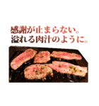 猛烈に感謝する焼肉（個別スタンプ：8）