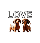 ふわふわフェルト〜ダックスフンド日時会話（個別スタンプ：10）