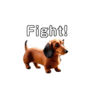 ふわふわフェルト〜ダックスフンド日時会話（個別スタンプ：30）