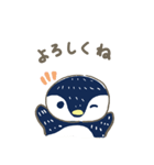 ゆるいペンギンの大きいスタンプ（個別スタンプ：5）