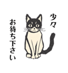 版画シャム猫！ 敬語！(版画Vol.3)（個別スタンプ：30）