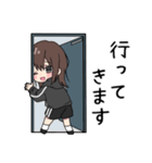 黒パーカーちゃん(イメチェンver.)⑬（個別スタンプ：11）