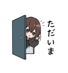 黒パーカーちゃん(イメチェンver.)⑬（個別スタンプ：12）