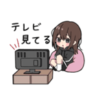 黒パーカーちゃん(イメチェンver.)⑬（個別スタンプ：23）