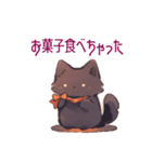 ハロウィン黒猫ちゃん（個別スタンプ：4）