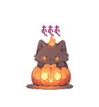 ハロウィン黒猫ちゃん（個別スタンプ：9）