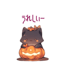 ハロウィン黒猫ちゃん（個別スタンプ：20）