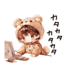 着ぐるみくまちゃんがんばるたけちゃん。（個別スタンプ：27）