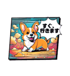 かわいいコーギー犬 シリーズ01（個別スタンプ：3）