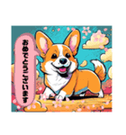 かわいいコーギー犬 シリーズ01（個別スタンプ：10）