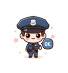 警察官スタンプシリーズ（個別スタンプ：1）