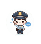 警察官スタンプシリーズ（個別スタンプ：7）