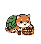 カメ柴#秋を感じるスタンプ（個別スタンプ：6）