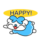 (フォント) 水色モード♪のいんでぃ♪（個別スタンプ：12）