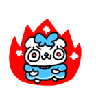 (フォント) 水色モード♪のいんでぃ♪（個別スタンプ：32）