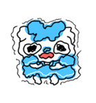 (フォント) 水色モード♪のいんでぃ♪（個別スタンプ：34）