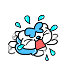 (フォント) 水色モード♪のいんでぃ♪（個別スタンプ：35）