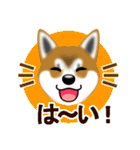 柴犬シオンくんのスタンプだよ(秋田弁入)（個別スタンプ：4）