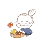 ヒゲザムライYUMIKO 秋（個別スタンプ：6）