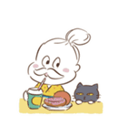 ヒゲザムライYUMIKO 秋（個別スタンプ：8）