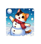 三毛猫と冬⛄️（個別スタンプ：11）