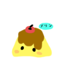 りんごプリンスタンプ（個別スタンプ：1）