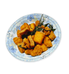 食品シリーズ : 唐揚げ (揚げ物) #4（個別スタンプ：1）
