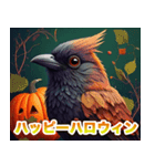 ハッピーハロウィン鳥 キッキ（個別スタンプ：1）