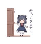 ミニキャラのロリータ服の女の子スタンプ（個別スタンプ：17）