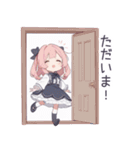 ミニキャラのロリータ服の女の子スタンプ（個別スタンプ：18）