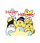 ひよサ口くん17(ハロウィン)（個別スタンプ：16）