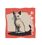 版画シャム猫！(版画Vol.4)（個別スタンプ：33）