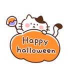 ねこたまの英語（ハロウィンver）（個別スタンプ：1）