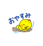 かわいいひよこのスタンプです。（個別スタンプ：4）