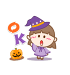 帽子の女の子❤️ハロウィンにも❣（個別スタンプ：5）