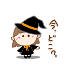 帽子の女の子❤️ハロウィンにも❣（個別スタンプ：18）