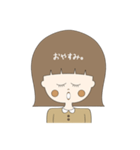 いろいろな表情の女の子 1（個別スタンプ：6）