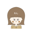 いろいろな表情の女の子 1（個別スタンプ：8）