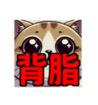 ダイエット我慢熟語 猫編（個別スタンプ：39）