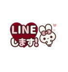 飛び出す⬛LINE丁寧❤️キュート⬛ウサギ❹➑（個別スタンプ：11）