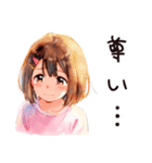 推し活！ふつうの女の子（個別スタンプ：6）