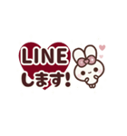 ▶️動く⬛ウサギ❹➑⬛LINE大人女子【CUTE】（個別スタンプ：11）