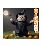 リアル着ぐるみ猫5ハロウィン（個別スタンプ：19）