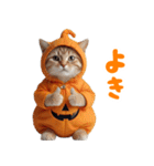 リアル着ぐるみ猫5ハロウィン（個別スタンプ：35）